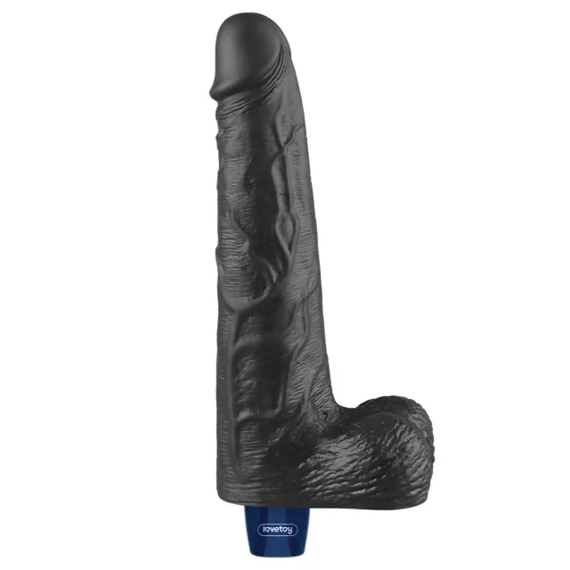 Вибратор Lovetoy Real Softee 10", 25.5 см (черный)