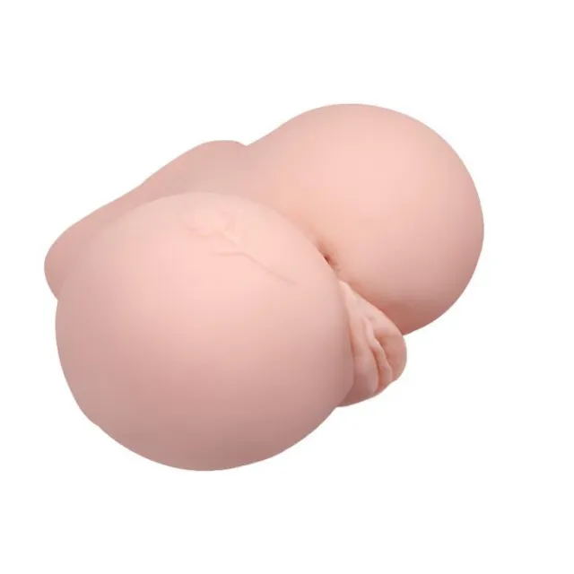 Crazy Bull Vagina and Ass Rose 6 function vibrations - Masturbator, W kolorze cielistym, 22.5 cm