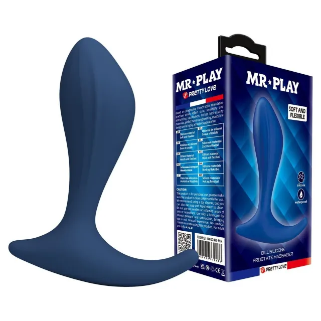 Стимулятор простаты Mr. Play Bill, 11.8 см (синий)