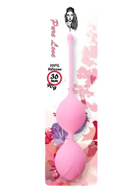 Вагинальные шарики Boss Series Pure Love, 20 см (розовый)