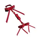 UPKO Bowknot Hogtie Portable Bondage Gear - Zestaw BDSM, Czerwony, 114.9 cm