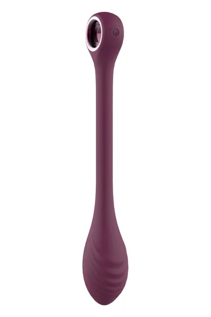 Вибратор Glam Bendable G-Spot Vibe, 22 см (бордовый)
