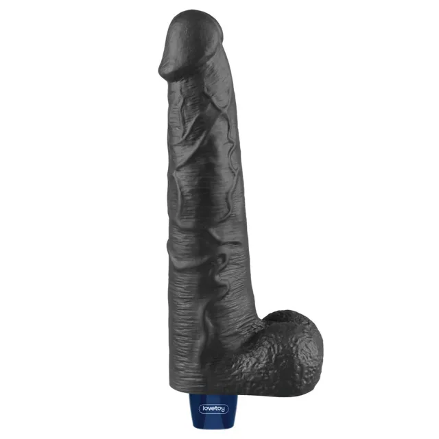 Вибратор Lovetoy Real Softee 10.5", 27 см (черный)