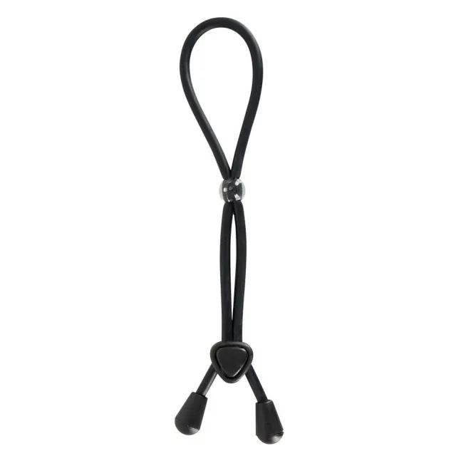 Эрекционное кольцо Bad Kitty BK cock & ball loop, 38 см (черный)