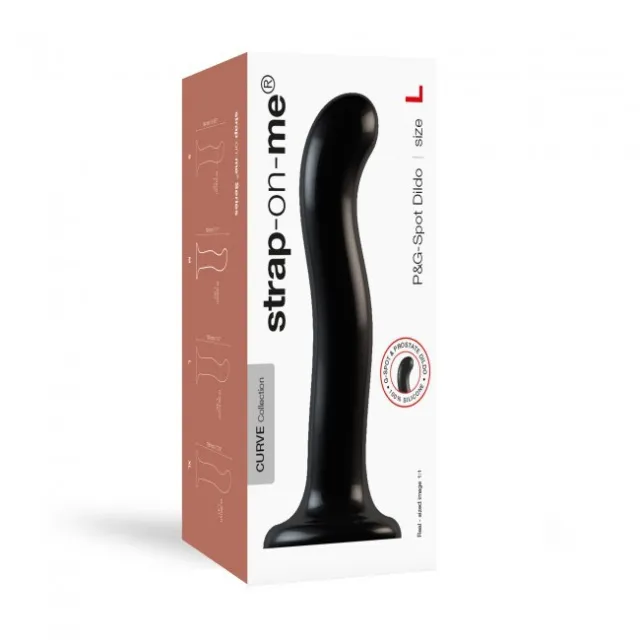 Фаллоимитатор Strap-On-Me Dildo Plug P&G L, 18 см (черный)