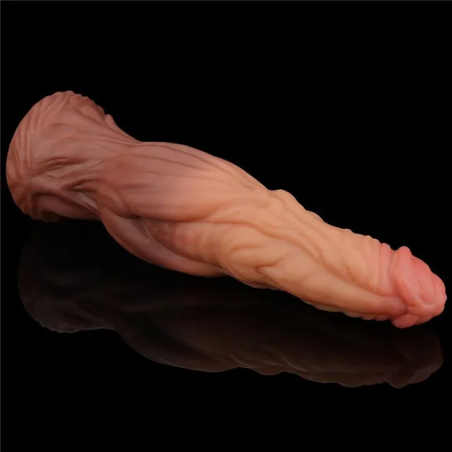 Фаллоимитатор Dual-Layered Silicone 9.5" Nature Cock, 24.5 см (коричневый)