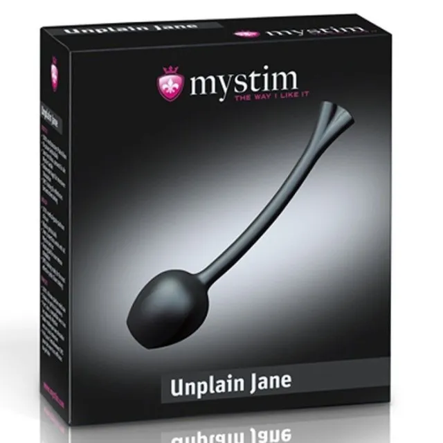 Вагінальні кульки Mystim Unplain Jane, 14,3 см (чорний)