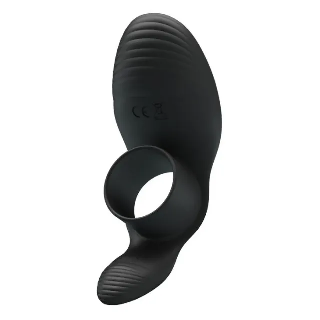 Pretty Love Master Ring - Pierścień wibracyjny, Czarny, 11 cm