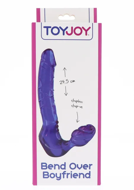 Страпон ToyJoy Bend Over Boyfriend, 20.5 см (фиолетовый)