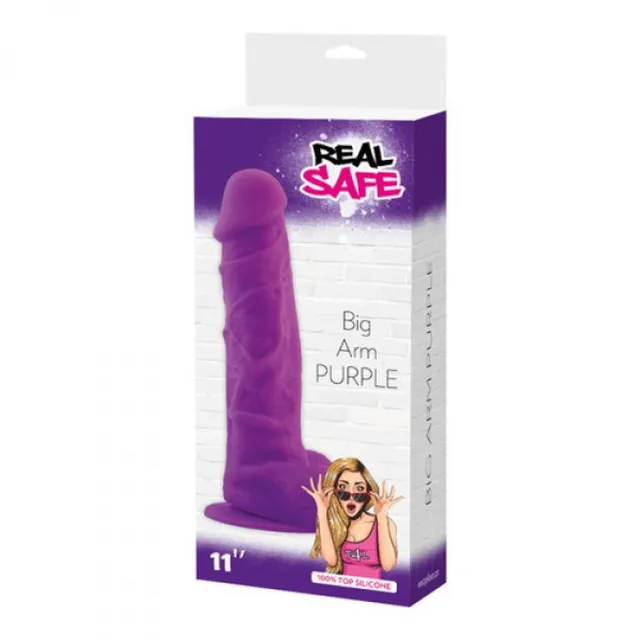 Фалоімітатор Real Safe Big Arm, 27.5 см (фіолетовий)
