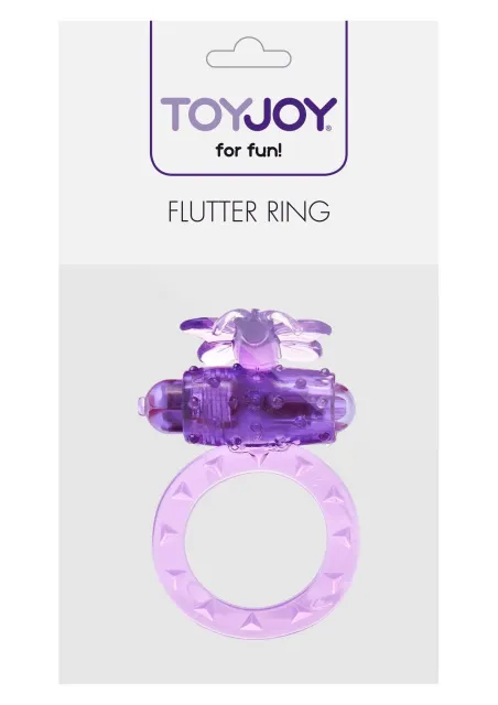 TOYJOY Flutter Ring - Pierścień wibracyjny, Fioletowy, 7.5 cm