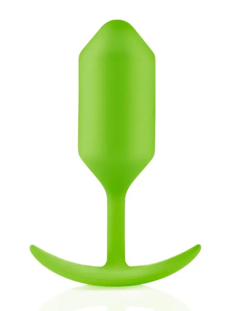 Анальная пробка B-Vibe Snug Plug 3, 12.7 см (зеленый)