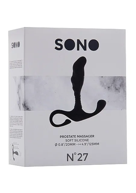 Стимулятор простаты Sono No.27, 12.5 см (черный)
