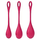 Набір вагінальних кульок Satisfyer Yoni Power 1, 3 шт (червоний)