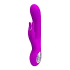 Pretty Love Hot Rabbit - Wibrator królik, Różowy, 19 cm