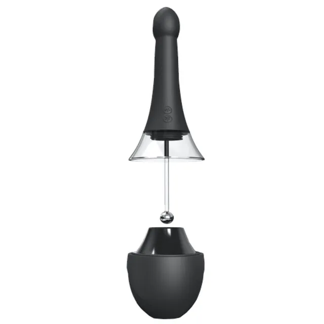 Автоматичний анальний душ з вібрацією Dorcel Douche Mate Pro, 200 мл (чорний)