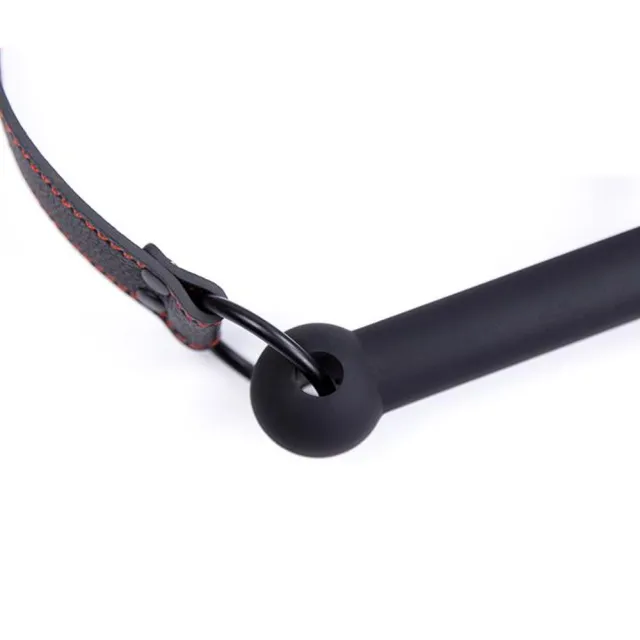 FETISH ADDICT Bone Gag - Knebel z kulką, Czarny, 63 cm