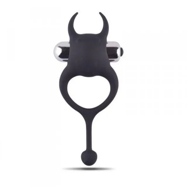 Toyz4lovers Anello Fallico Vivie Devil - Pierścień erekcyjny, Czarny, 13 cm