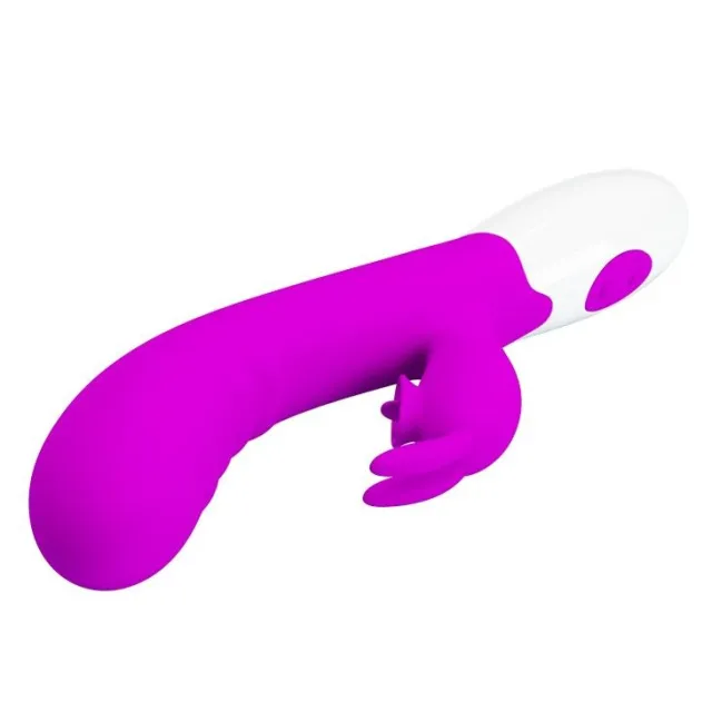 Вибратор-кролик Pretty Love Cerberus Licking Vibrator, 20,6 см (фиолетовый)