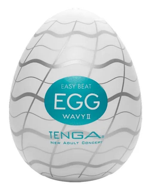 Мастурбатор яйцо Tenga Egg New Standard Wavy II (белый)