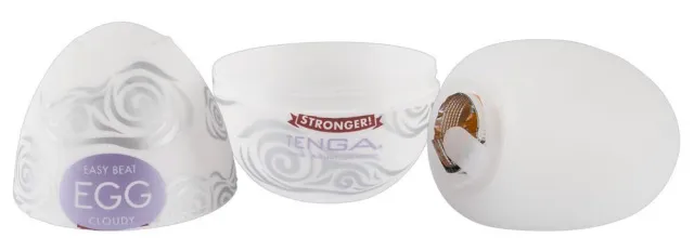 Tenga Egg Cloudy -, Biały, 7 cm