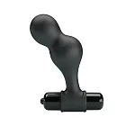 BAILE Super Rower - Korek analny, Czarny, 10 cm