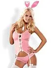 Сексуальный костюм Obsessive Bunny, S/M (розовый)