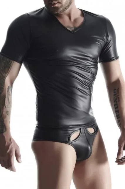 Футболка Regnes Fetish Planet wetlook otwartym, XL (чорний)