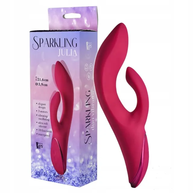 Вібратор-кролик Dream Toys Sparkling Julia, 21,5 см (червоний)