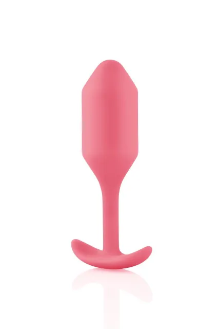 Анальная пробка B-Vibe Snug Plug 2, 10.5 см (розовый)