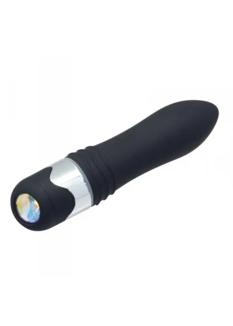 Вибратор Toyz4lovers Exquisite Slim Vibe with Big Diamond, 16 см (черный)