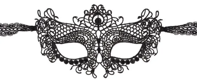 Кружевная маска Orion Embroidered, OS (черный)