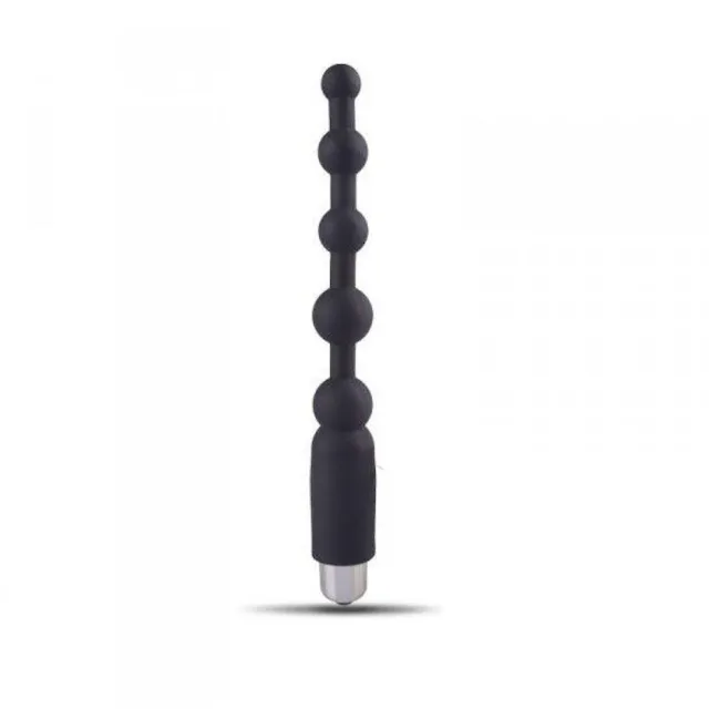 Анальный вибратор Toyz4lovers Anale Pearls, 19.5 см (черный)