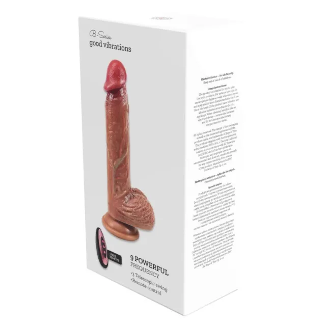 Вибратор B-Series Lyla RealFeel Heat, 22 см (телесный)