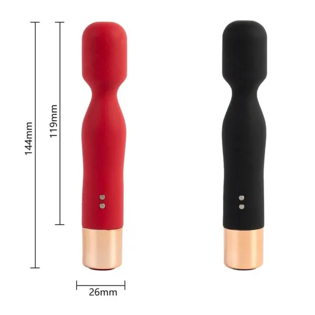 B - Series Lyla AV Wand - Wibromasażer, Czerwony, 14.4 cm