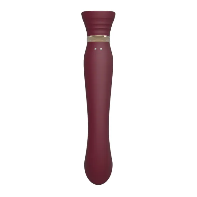 Вибратор Zalo Queen G-Spot Pulse Wave, 21,5 см (бордовый)