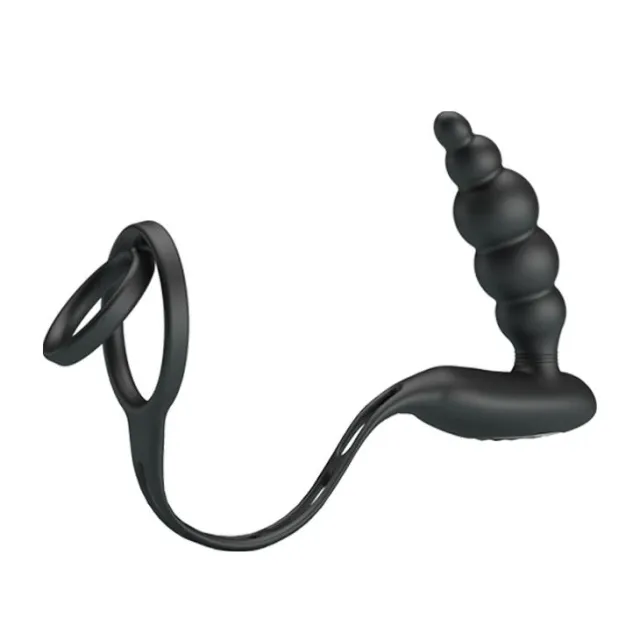 Эрекционное кольцо Pretty Love Vibration Penis Sleeve III, 21,2 см (черный)