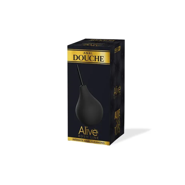 Анальный душ Alive Anal Douche S, 90 мл (черный)