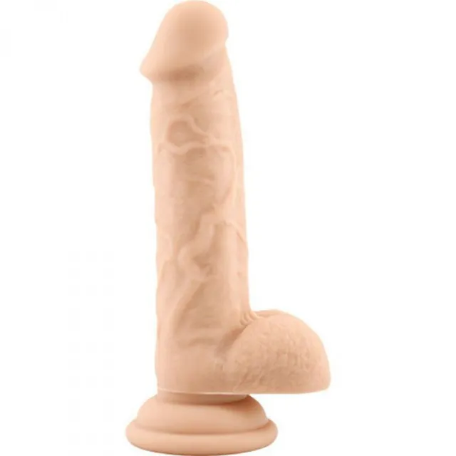 Real Safe Rod Large 7" - Dildo, W kolorze cielistym, 17.8 cm