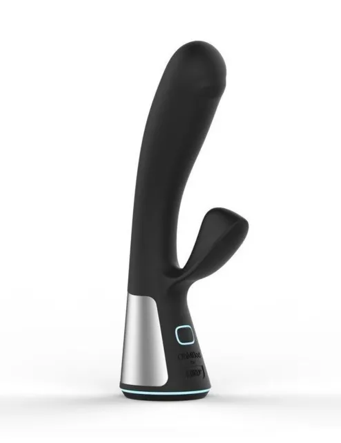 Kiiroo Fuse - Wibrator królik, Czarny, 18 cm