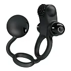 Ерекційне кільце Pretty Love Vibro Penis Sleeve IV, 20.3 см (чорний)
