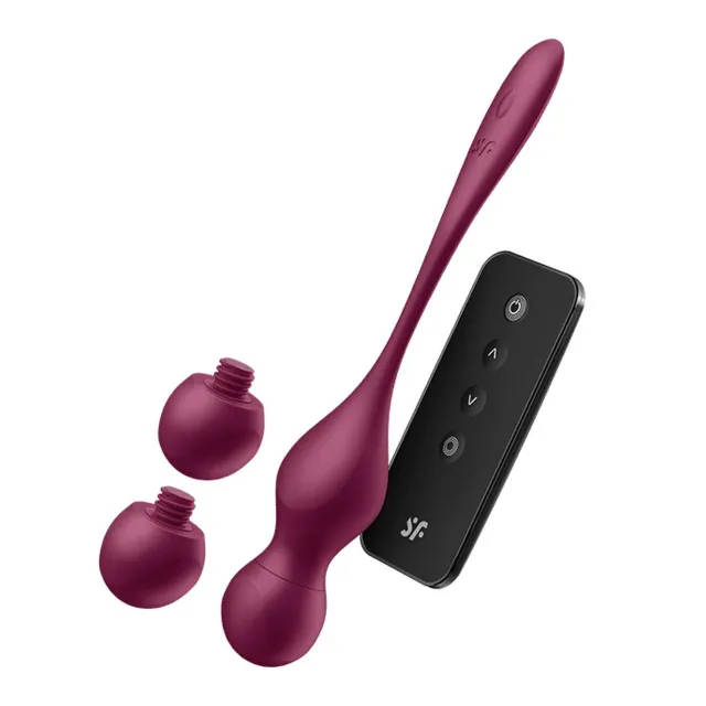 Вагинальные шарики Satisfyer Love Birds Vary, 22.2 (бордовый)