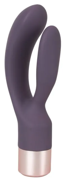 Elegant Series Double Vibe - Wibrator królik, Fioletowy, 15, 2 cm