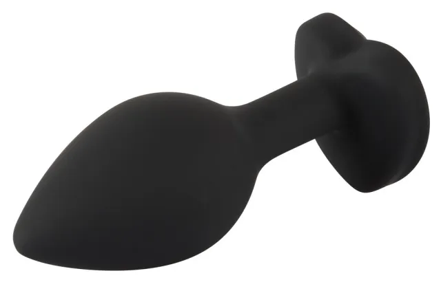 Анальная пробка Silicone Butt Plug, 7.3 см (черный)