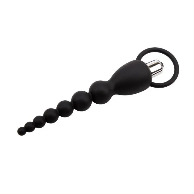 Black Mont Elite Power Beads - Łańcuszek analny, Czarny, 19.5 cm