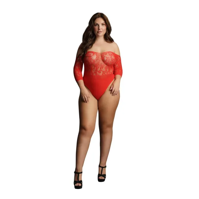 Le Désir Crotchless Rhinestone - Body, Plus Size