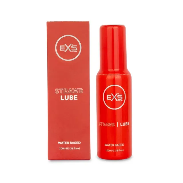 Лубрикант на водній основі EXS Strawb Lube Water Based клкбника, 100 мл