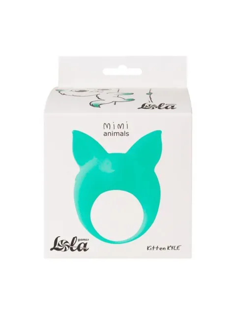 Виброкольцо Lola Games MiMi Animals Kitten Kyle, 7.8 см (зеленый)