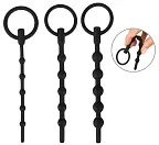 Стимулятор уретри Penisplug Training Set, 3 шт (чорний)
