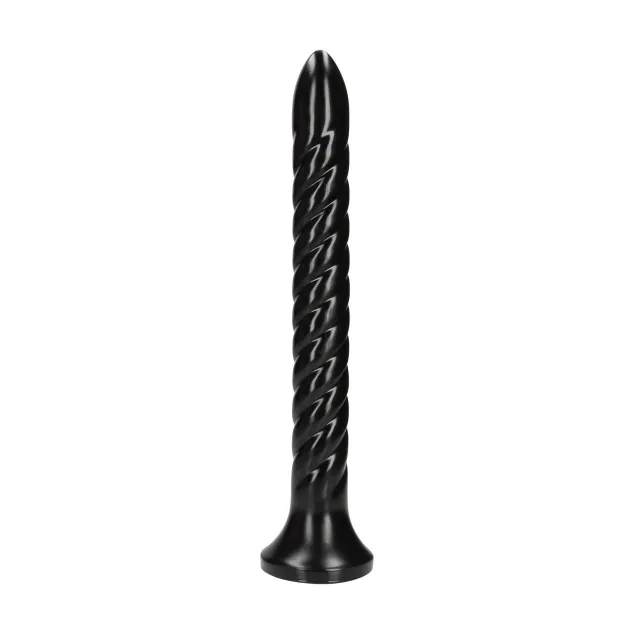 Ouch! Swirled Anal Snake - Dildo, Czarny, 34.9 cm